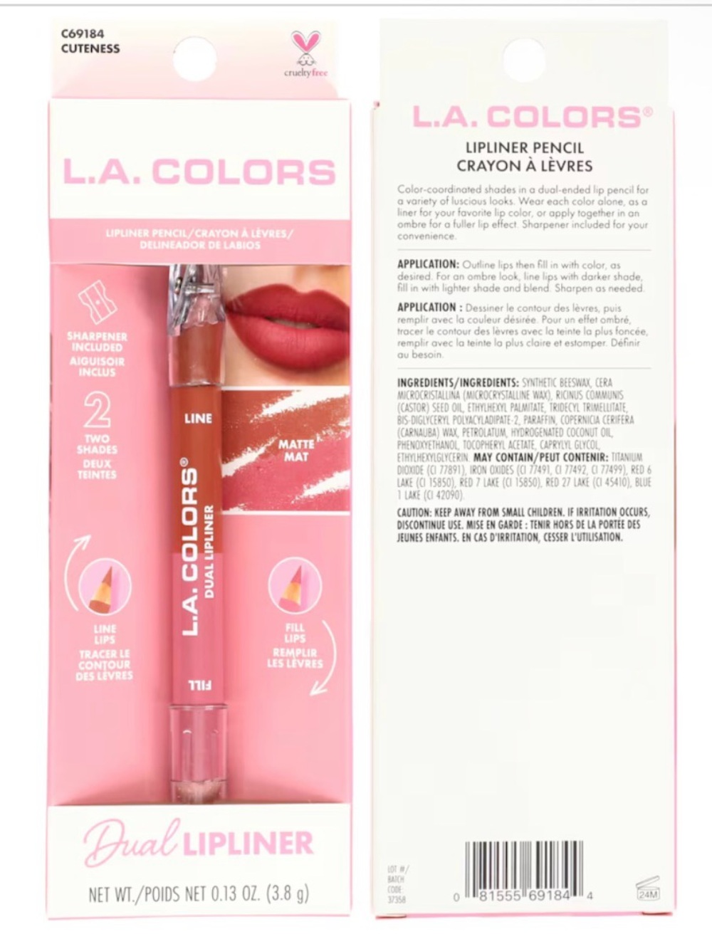 ๐โจ L.A. COLORS Dual Lipliner โ CUTENESS โจ๐ - Picture 2 of 4